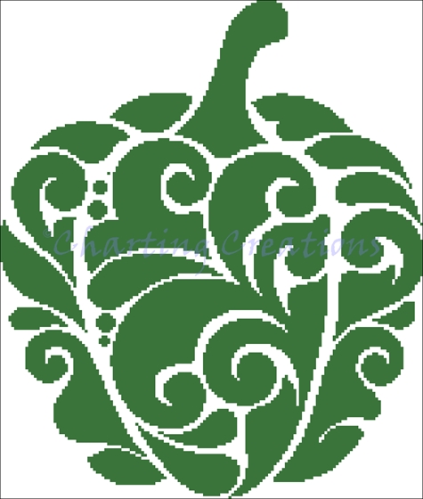 (image for) Green Pepper Silhouette - Vegetable Series